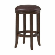 Alaterre Furniture Natick Backless Counter Height Wood Stool, Distressed Walnut