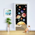 thumbnail image 5 of WIRESTER 33.5 inches x 59 inches Linen Doorway Curtain Hanging Tapestry for Restaurant, Home Room Divider Decor Curtains - Sun Planets and Stars, 5 of 5