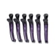 thumbnail image 3 of Pelo 6 Piezas Pinza De Pelo Profesional Portátil Salón De Casa Seccionamiento Conjunto De Pinzas De Pelo Herramienta De Peinado Para Corte De Pelo Negro Púrpura, 3 of 7