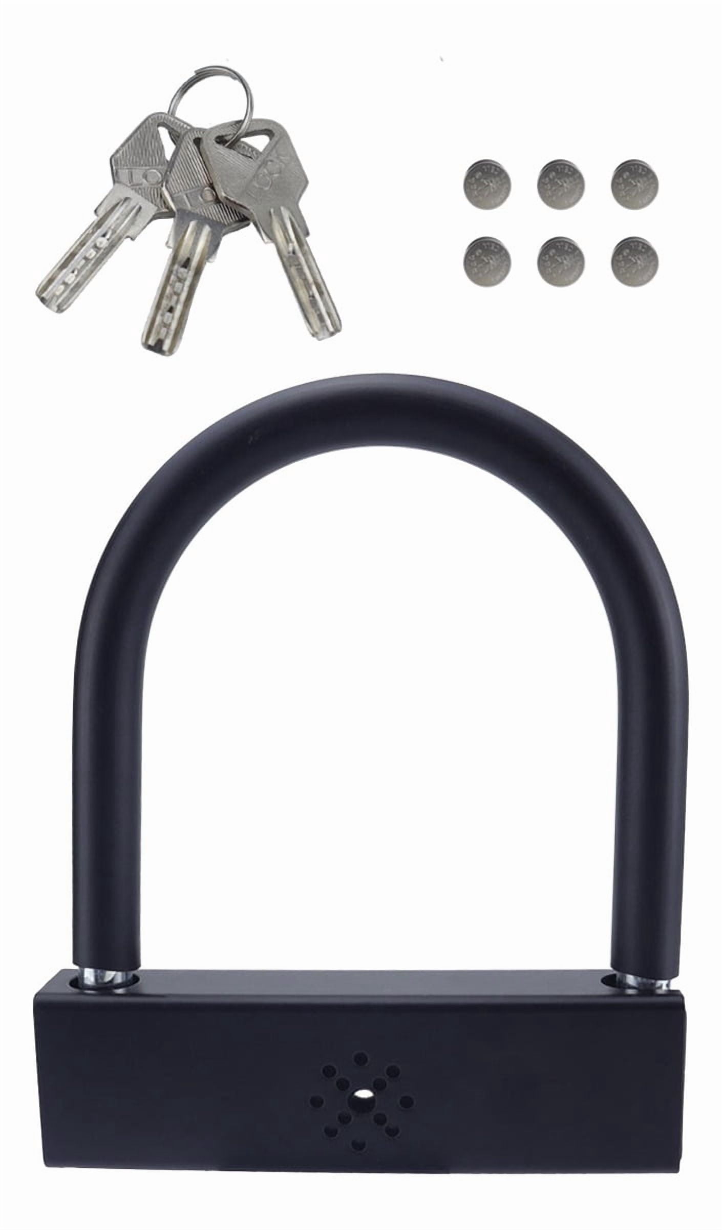 Applicable to U-Lock with Alarm and 3 Keys, Universal Padlock