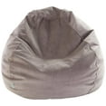 thumbnail image 1 of Majestic Home Goods Faux Suede Bean Bag, Small, Steel, 1 of 1