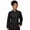 Black, variant on Ladies Long Sleeve 10 Button Chef Coat, Black, Size 2XL