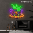 thumbnail image 4 of Craftnamesign Witch Cauldron Neon Sign for Halloween Party Wall Decor, Witchy Home Decoration, 4 of 5
