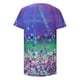 thumbnail image 4 of ICHUANYI Clearance Women Casual Printed Short Sleeve Round Neck Pullover Blouse T-shirt Tops(Purple, L) ICHUANYI WER2023081015770, 4 of 5