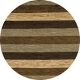 thumbnail image 1 of Ahgly Company Indoor Round Abstract Bakers Brown Abstract Area Rugs, 8' Round, 1 of 6