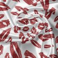 thumbnail image 5 of Ambesonne Kiss Window Valance, Pop Art Lipstick Stain, 54" X 18", Ruby and White, 5 of 5