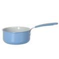 thumbnail image 6 of The Pioneer Woman Ceramic Nonstick Aluminum 3-Quart Sauce Pan, Blue, 6 of 9