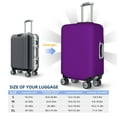 thumbnail image 6 of Lsque Purple Printed Luggage Cover, Travel Luggage Protector,Scratch and Dirt Resistant, Fits 18-32 Inch Luggage - Large, 6 of 9