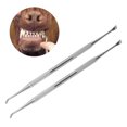 thumbnail image 2 of Fyydes Dog Tooth Cleaner,2Pcs Pet Calculus Tartar Remover Scraper Stainless Steel Dog Tooth Cleaning Tools,Pet Calculus Remover, 2 of 8
