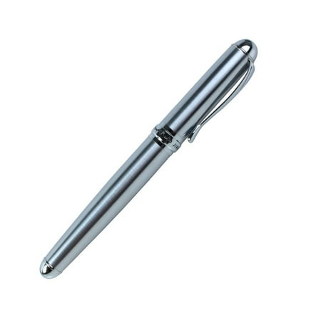 Advanced Full Silvery Mat Fountain Pen Jinhao X750 Broad 18kgp Best Metal Pen for Smooth (Best Journals For Fountain Pens)