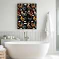 thumbnail image 5 of Canvas Wall Art Rooster Canvas Art Print Rustic Farmhouse Country Cloud Gold Green Red Feathers Pictures Wall Decor for Living Room Bedroom Artwork Decorations Stretched Framed Ready to Hang 8"x12", 5 of 9