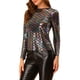 thumbnail image 4 of INSPIRAR CHIC Blusa de Noche Brillante de Manga Larga con Cuello Redondo Ajuste Regular 2XL Colorida, 4 of 6