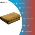 thumbnail image 5 of Tarps Now 10x12 ft Heavy Duty Canvas Tarp | 18 MIL Industrial Grade, Tear Resistant, Reinforced Edges, Nickel Plated Grommets | Ideal for Construction, Trucking, Manufacturing, Automotive – Tan Color, 5 of 7