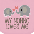 thumbnail image 4 of Inktastic My Nonno Loves Me Grandson Boys or Girls Baby Bib, 4 of 4