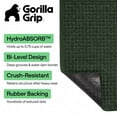 thumbnail image 3 of GORILLA GRIP HydroAbsorb Doormat, Indoor Outdoor Rubber Backed Weather Mat, 35x23, Green, 3 of 10