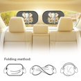 thumbnail image 4 of Garronmavis Sunflower Elephant 2 Pack Baby Window Shade Car Window Shades for Side Window Automotive Interior Sun Protection Glare and UV Rays Protection Car Window Shades, 4 of 7