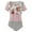 Pink, variant on IROINNID Breast Feeding Top for Women Pregnant Clothes Printed Striped Lace Cross Breastfeeding Top,Light blue