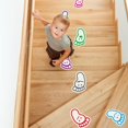 thumbnail image 5 of Cute Baby Footprints Stickers Glow Light Blue Escaleras Decoración para el hogar TUNC Sencillez, 5 of 5