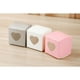 thumbnail image 2 of EeaseMX 50 cajas cuadradas de papel kraft para dulces, de PVC transparente con forma de corazón y ventana, para cupcakes, accesorios para bodas y fiestas (gris), 2 of 7