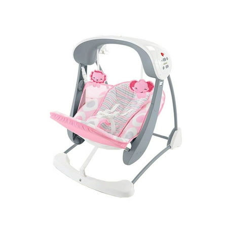 Fisher Price Deluxe Take Along 2 in 1 Soothing Infant Baby Swing & Seat,