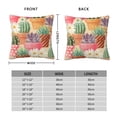 thumbnail image 2 of Fuzoiu Succulent And Cactus Print Square Pillow Cover,Hidden Zipper Design,Luxury Square Pillow Case, Throw Pillow,Couch Cushion-26"x26", 2 of 7