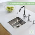 thumbnail image 2 of 2025 New Kitchen Sink for Single Bowl, Undermount Kitchen Sink Stainless Steel Sink Kitchen Sinks, with Basket Strainer, Drying Rack, Stainless Steel Drain Basin Bowl, 2 of 6