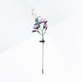 thumbnail image 2 of Luces solares de rosas con estaca para jardín, lámpara decorativa para exteriores, ideal para caminos y patios (flores rosas con mariposas), 2 of 8