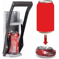 TeamSky 12/16oz Aluminum Can Crusher, Heavy Duty Metal Wall Mounted Soda Beer Smasher Eco-Friendly Recycling Tool