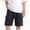 Black, variant on LJEFF Boys Paperbag Waist Denim Shorts, High Waist Buttons Pocketed Cuffed Hem Shorts for Kids Blue Size 6 T
