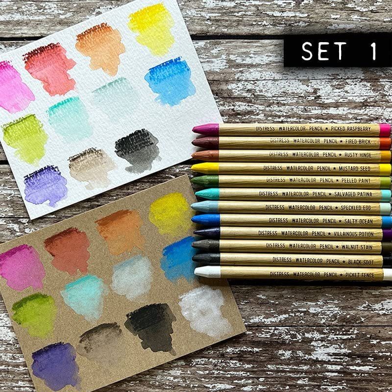 Tim Holtz Distress Watercolor Pencils 12/Pkg-Set 1