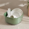 thumbnail image 4 of Double Layer Kitchen Colander, 2-in-1 Vegetable Fruit Washing Basket, BPA-Free Plastic Strainer Bowl, Detachable Drain Basket with Handles, Food Colander, Multifunctional Kitchen Drain Bowl, 4 of 7