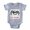 Heather Grey, variant on CafePress - Plays With Spiders 2 - Cute Infant Baby Football Bodysuit