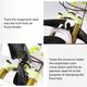 thumbnail image 2 of Guardabarros Para Bicicleta A Prueba De Barro Durable Práctico Conveniente Flexible Práctico Mud Wing Accesorio Negro Fácil Instalación Plástico Protector Bicicleta Herramienta Eigraketly OD006578-00, 2 of 5