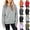 Gray, variant on Chiccall Kids Solid Hoodies Drawstring Pocket Oversized Soft Fleece Long Sleeve Casual Hoodies for Kids