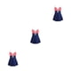 thumbnail image 4 of Jumpingount Vestido de baño para mujer Estilo casual Niñas Chinlon Traje de baño Lavable Moda Damas Traje de baño Traje de baño XL Rojo Blanco Type1 NO1, 4 of 6