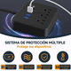 thumbnail image 3 of Regleta con Puerto USB Extensor de Enchufe Múltiple Portátil BLOOSOM, 3 of 4