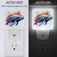 thumbnail image 2 of Whale LED Square Night Lights - Energy Efficient and Stylish Decor for Any Room | Set of 2 Dimmable Bedside Lamps with Touch Control and Auto Timer, 2 of 6