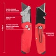 thumbnail image 3 of Hyper Tough Compact Folding Utility Knife with Quick-Change Blade Design, 3 of 9