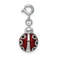 thumbnail image 1 of Sterling Silver Red Enameled Lady bug Charm, 1 of 3