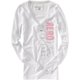 thumbnail image 1 of Aeropostale - Suéter de punto térmico con cuello redondo y cuello en V para mujer, blanco, grande Aeropostale Tejer, 1 of 1