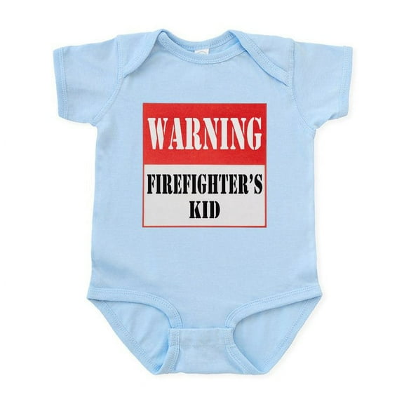 CafePress - Firefighter Warning Kid Infant Bodysuit - Baby Light Bodysuit, Size Newborn - 24 Months