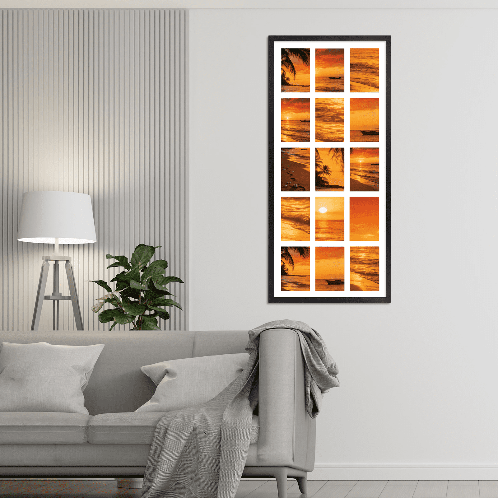 15 Opening 4x6 Collage Picture Frame, Black