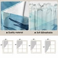 thumbnail image 5 of Blue Coastal Swag Curtains for Kitchen/Bedroom/Living Room, Beach Sea Turtle Ocean Nautical Botanical Scalloped Curtains 63 Inch Long, Window Swag Topper Curtains Valances 2 Panels Set 36"x63", 5 of 8