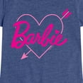 thumbnail image 3 of Barbie - Arrow Heart Logo - Youth Girls Fitted Short Sleeve T-Shirt, 3 of 5
