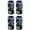 Green Camo, variant on Blank Foam Collapsible 16 oz. Can Coolie (Black, 12 Pack)