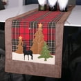 thumbnail image 3 of Toystoory Tapete de de Navidad tira de rejilla árbol de Navidad cubiertos bebida posavasos de té comedor cocina manteles individuales mantel, 3 of 6