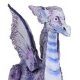 thumbnail image 4 of Amy Brown Purple Crater Moon Bookworm Dragon Sitting On Stack Of Books Figurine, 4 of 9
