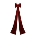 thumbnail image 3 of Ayprnig Christmas Decorations - 6.5 Ft Giant Christmas Bows, Christmas Velvet Bow For Tree Topper, Christmas Tree Bows For Christmas Tree, Wreath, Wall, Backdrop Decorations 15.7x78.7 Inch Burgundy, 3 of 9