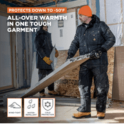 RefrigiWear Mens Iron-Tuff® Coveralls with Hood