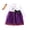 Purple, variant on Vedolay Mini Skirt Girl's 2 Piece Outfits Cartoon Print Cami Top and Plaid Skater Skirt Set,Purple 12-18 Months